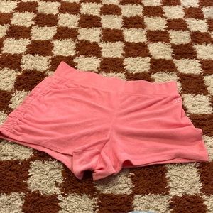 Juicy couture runched terry cloth shorts